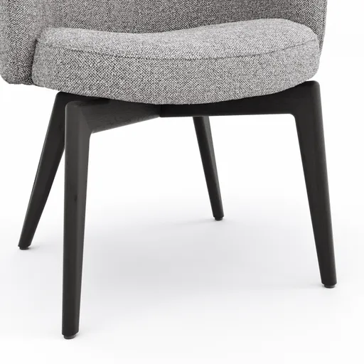 Armlehnstuhl Milana - Stoff, Grau