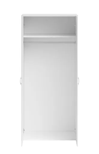 Drehtürenschrank- B ca. 160 cm, Weiß