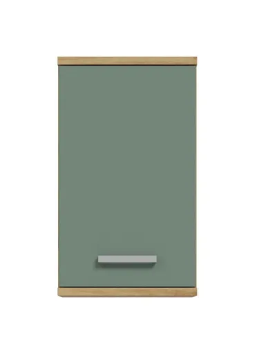 Hängeschrank- B ca. 40 cm, Eiche Dekor, Graugrün