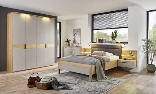 Schlafzimmer - Wildeiche, Lack, Sand