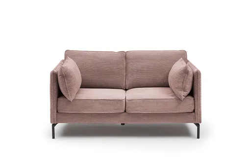 Sofa - 2-Sitzer, Stoff, Rosa