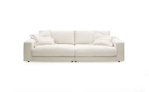 Megasofa CALIX - 3-Sitzer, Cord, Creme