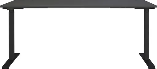 Schreibtisch GELI - B/H/T ca. 180x72-120x80 cm, Graphit