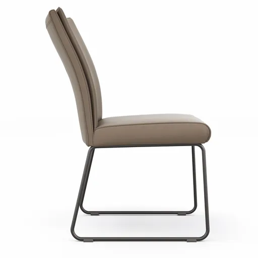 Stuhl Florea - Leder, Kitt