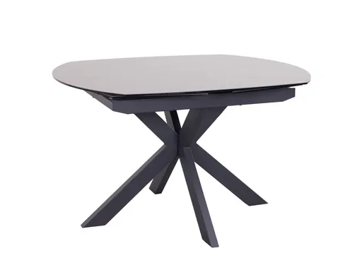 Esstisch MEGGIE - ausziehbar, LB ca. 130x100 cm, Glaskeramik, Grau