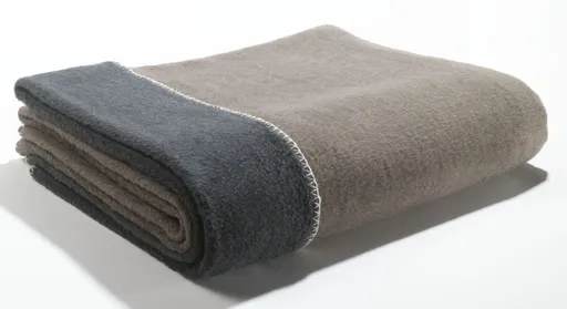 Wohndecke CASEA VALENCIA - BL ca. 150x200 cm, Taupe-Anthrazit
