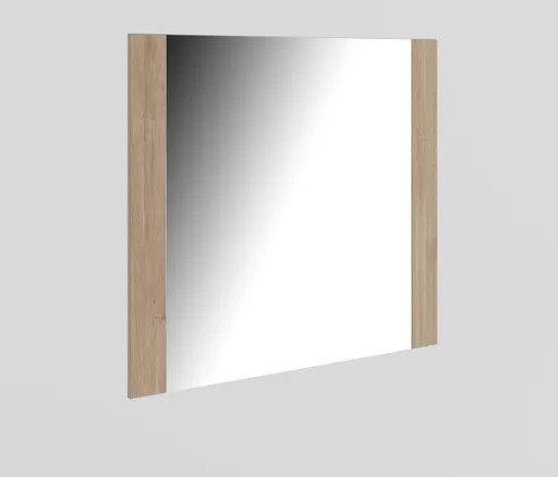 Spiegel - LB ca. 82x80 cm, Eiche bianco massiv geölt