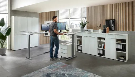 Büroschrank - B ca. 40 cm, Weiß