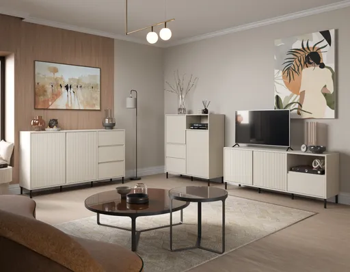 TV-Lowboard - B ca. 158 cm, Kaschmir