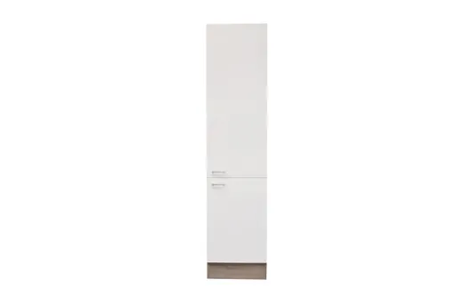 Vorratschrank- B ca. 50 cm, Eiche Dekor, Weiß, Matt