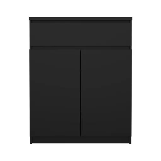 Kommode - B ca. 81 cm, Schwarz