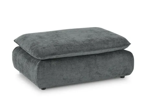 Hocker - Stoff, Graublau