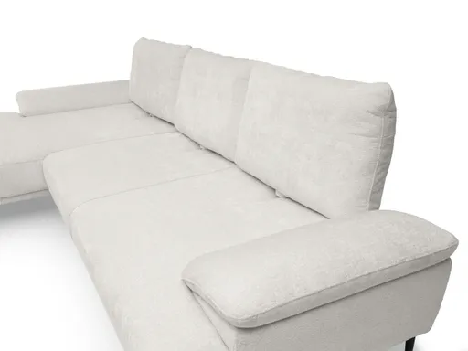 Ecksofa ENRIK - Ecke links, 2,5-Sitzer inkl. Sitztiefenverstellungen, Stoff, Altrosa