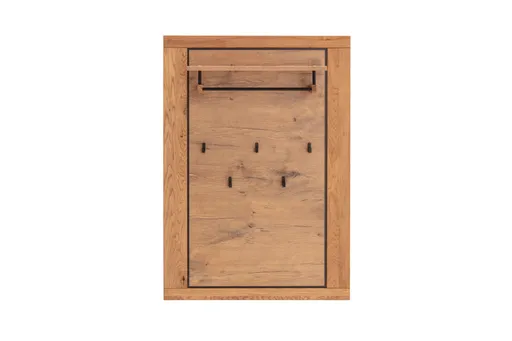 Garderobe - Wildeiche Nachbildung, Wildeiche massiv geölt