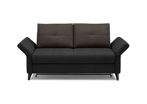 Sofa Peppina - 2-Sitzer, Stoff Schwarz