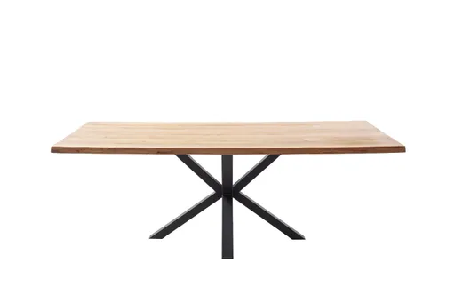 Esstisch - LB ca. 200x100 cm, Wildeiche massiv geölt, Baumkante