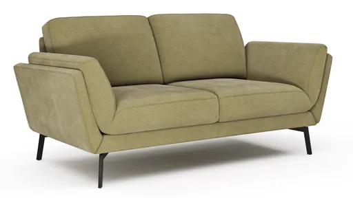 Sofa Tova - 2-Sitzer inkl. Rücken- und Armlehnfunktion, Stoff, Oliv