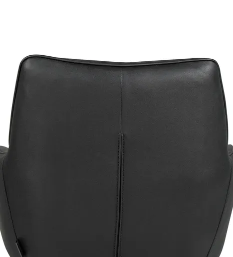 Armlehnstuhl MANON - drehbar, Stoff, Schwarz