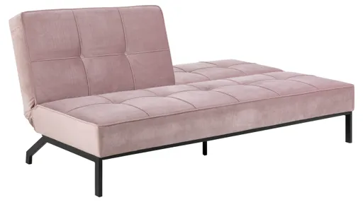 Schlafsofa - Stoff, Rosé