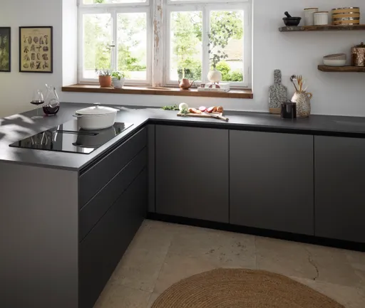U-Küche 56.210 CO 2 525, kristallweiß matt