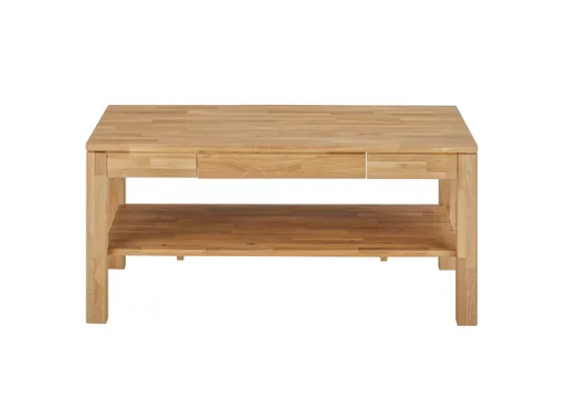 Couchtisch - mit Schubkasten, LBH ca. 115x70x54 cm, Asteiche massiv