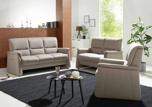 Sofa - 3-Sitzer, Stoff, Latte