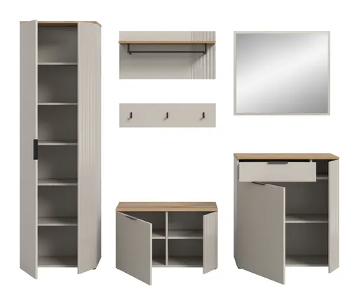 Garderobe - Kaschmir, Evoke Eiche Nachbildung