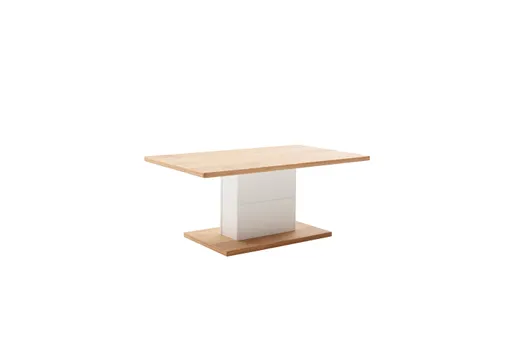 Couchtisch - LBH ca. 110x65x45 cm, Eiche, Weiß