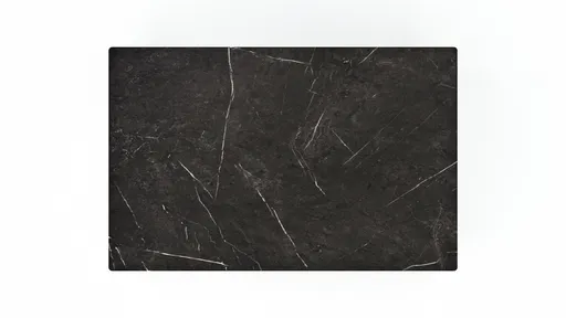 Esstisch Menosa - ausziehbar, LB ca. 140x90 cm, Laminat, Marmor Schwarz