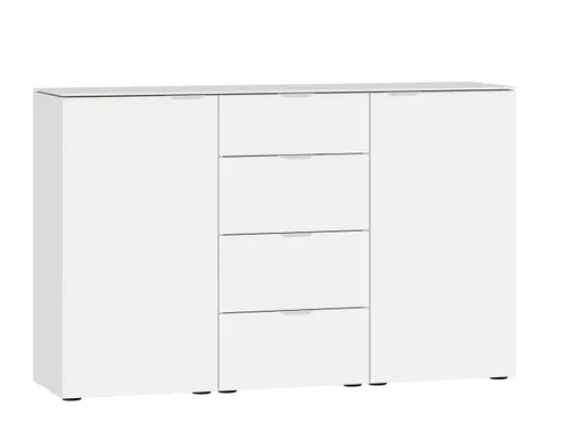 Kommode JOIN IT- Glas, Weiß, Matt, Weiß