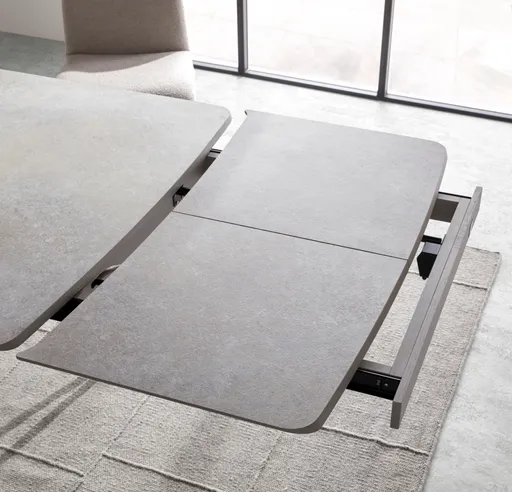 Esstisch Sedana - ausziehbar, LB ca. 200x100 cm, HPL, Grau