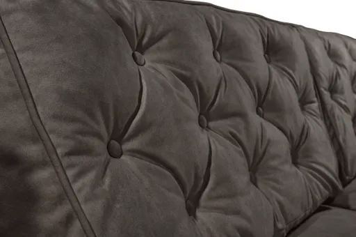  Ecksofa - Sofa 2-Sitzer mit Longchair rechts, Schlaffunktion mit Bettkasten, Stoff, Espresso