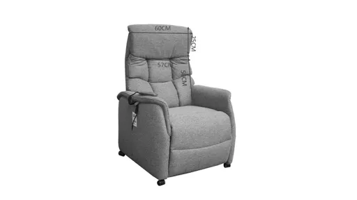 TV-Sessel MARLO - Relaxfunktion, Stoff, Braun