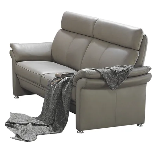 Sofa - 2-Sitzer, Leder, Muskat