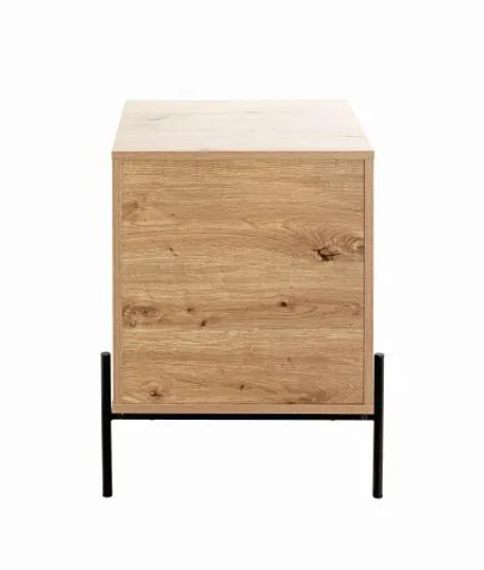 Konsolentisch - B/H/T ca. 45x60x47 cm, Eiche Nachbildung, Schwarz
