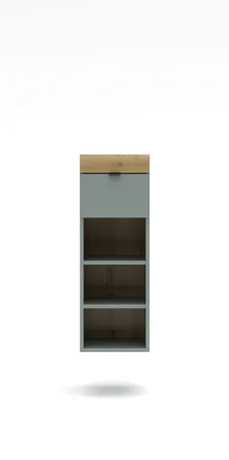 Garderobe - Schilfgrün, Artisan Eiche Nachbildung