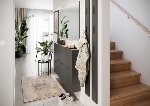 Garderobenpaneel - B ca. 15 cm, Graphit