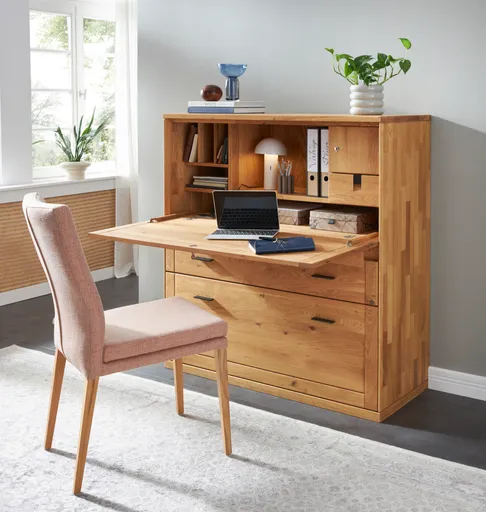 Sekretär Faro 6.0 - Wildeiche massiv, natur geölt