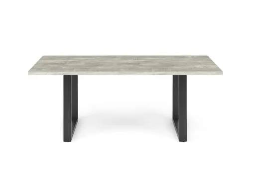 Esstisch - LB ca. 200x100 cm, Betonoptik, Schwarz