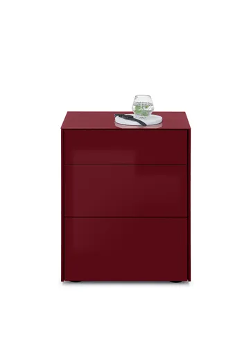 Kommode - B ca. 52 cm, Bordeauxrot