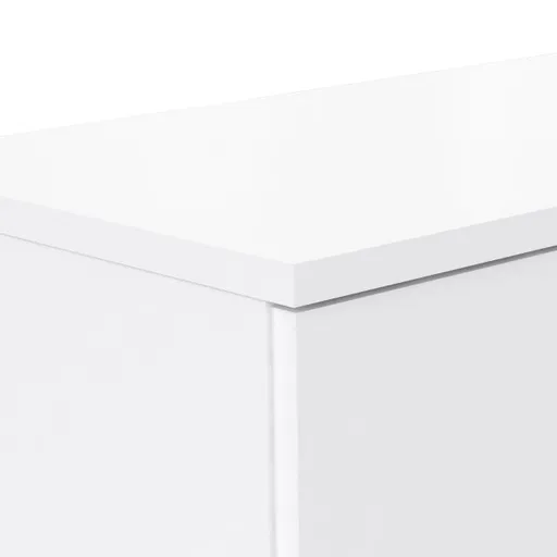 Schuhschrank FINLEI - B. ca. 70 cm, Weiß