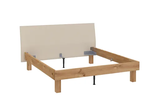 Bettgestell NAMIK_N- Liegefläche ca. 180x200 cm, Wildeiche Natur, Geölt