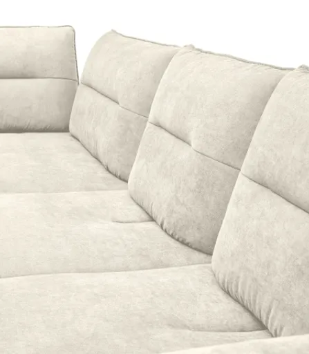 Ecksofa PAYTON - 2-Sitzer, Ecke rechts inkl. Rückenneigung, Armteilverstellung, Stoff, Kupfer