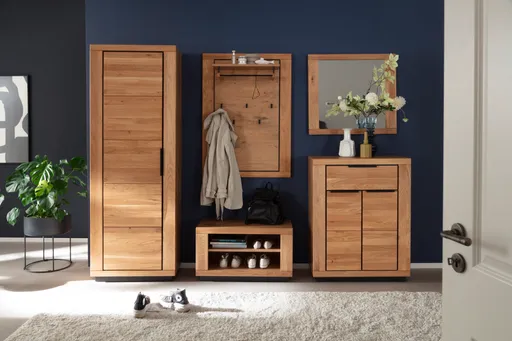 Kommode - B ca. 80 cm, Wildeiche Nachbildung, Wildeiche massiv geölt
