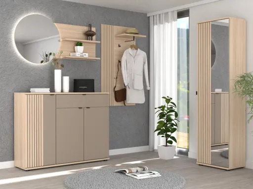 Garderobenpaneel - B ca. 70 cm, Riva Eiche Nachbildung