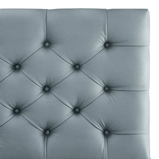 Bettgestell SANDRIN E- Liegefläche ca. 180x200 cm, Stoff, Graublau, inkl. Lattenrost und Stauraum