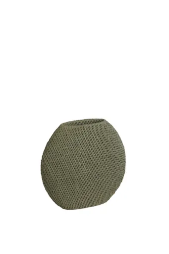 Deko-Vase - LBH ca. 30x12x28 cm, Grün/Grau