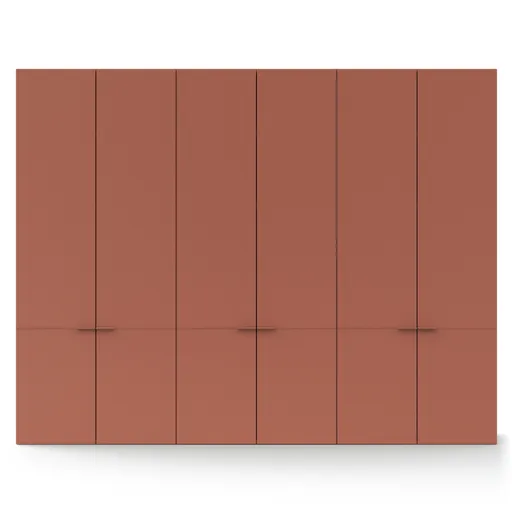 Drehtürenschrank Matera - BTH ca. 301x60x235 cm, Lack Matt, Pfirsich