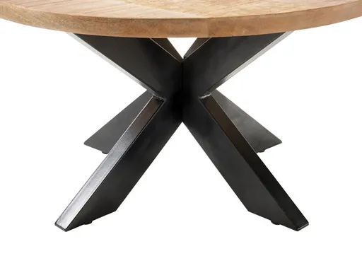 Couchtisch - Ø/H ca. 80x47 cm, Mangoholz 