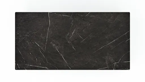 Esstisch Menosa - ausziehbar, LB ca. 180x90 cm, Laminat, Marmor Schwarz